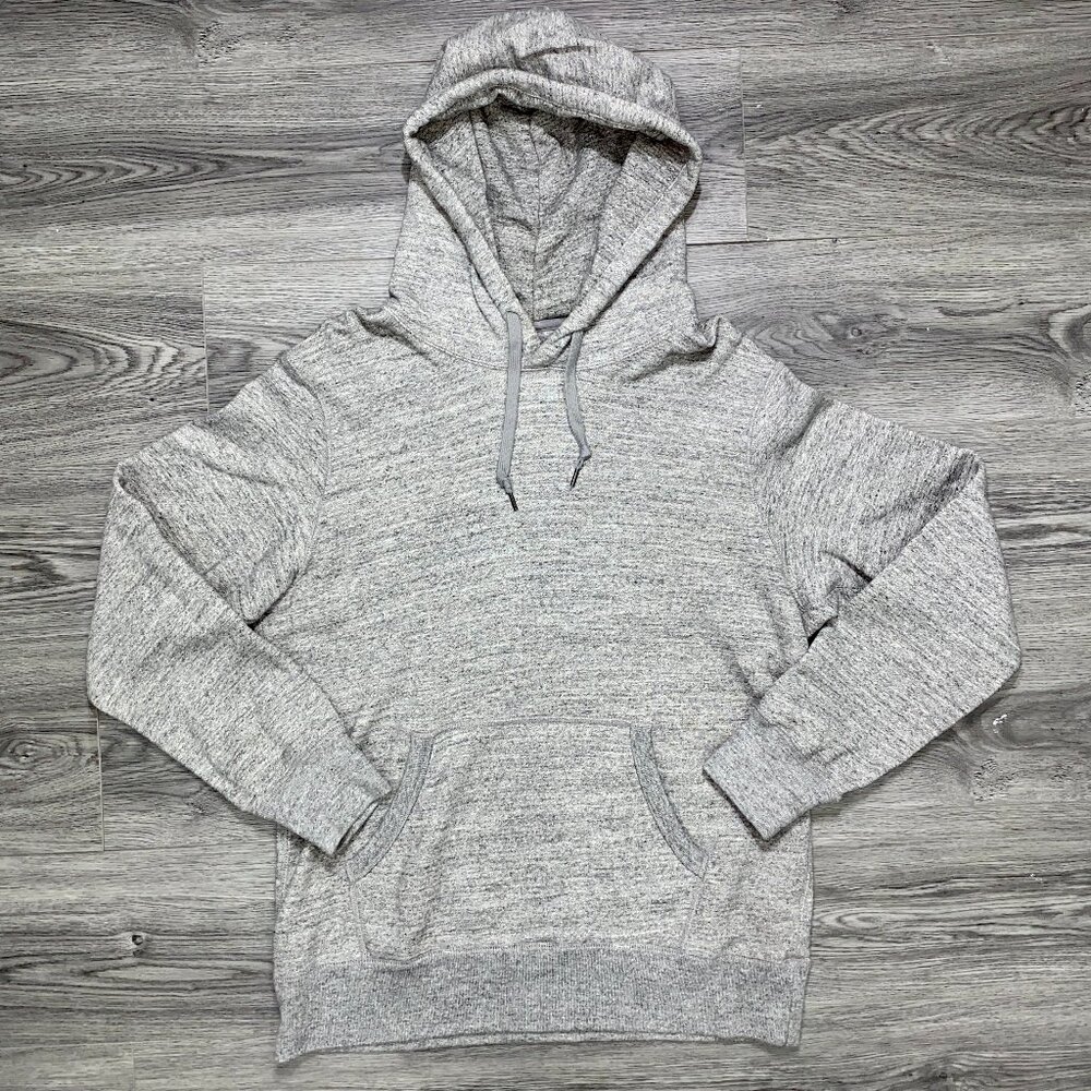 Uniqlo Hoodie Sweatshirt Pullover Men's Medium French Terry Grey